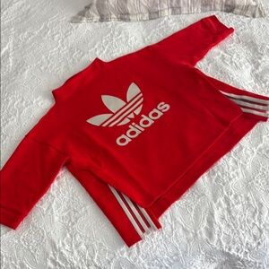 Adidas Red Sweatshirt with Trefoil Logo and Stripes SZ LARGE
Brand New No tags